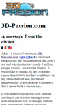 Mobile Screenshot of 3d-passion.com